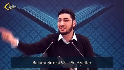 [38. Ders] Abdullah İmamoğlu İle Tefsîr-ul Furkân | Bakara Suresi 93-96. Ayetler