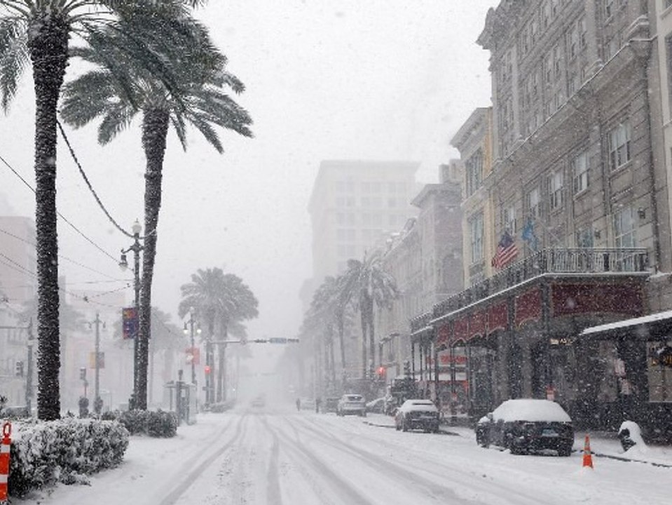 Winterchaos in den USA: Schnee bis nach Florida