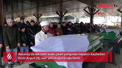 29 Aralık’ta yeni yaşına girmişti! 3 yaşındaki Ecrin son yolculuğuna uğurlandı