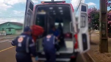 Com suspeita de infarto, mulher é socorrida pelo Samu na Avenida Gralha Azul
