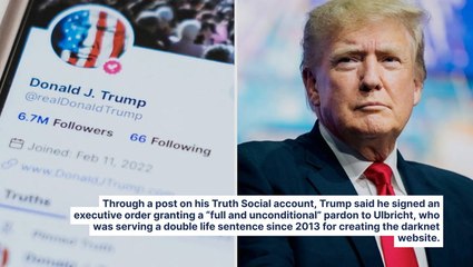 President Trump Signs Executive Order To Pardon Silk Road Creator Ross Ulbricht