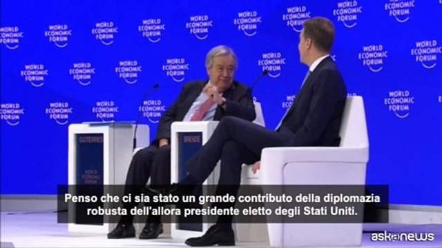Guterres: in tregua Gaza contributo della diplomazia robusta di Trump