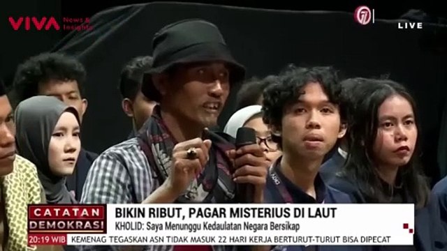 KERAS! Nelayan Kritis Bahas Pagar Laut Tangerang