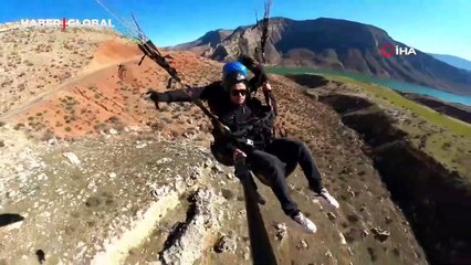 Yamaç paraşütçülerine köpek engeli