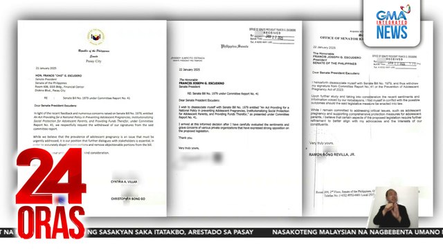7 senador na pumirma sa SB 1979, umatras kasunod ng pahayag ni PBBM na ive-veto kung papasa sa kasalukuyang bersyon | 24 Oras