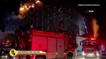 Incêndio atinge complexo hoteleiro na Turquia | Melhor da Noite