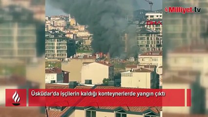 Üsküdar'da korkutan yangın! Dumanlar her yerden görülüyor