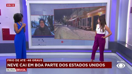 Estados Unidos enfrentam nevascas intensas e frio de -46°C