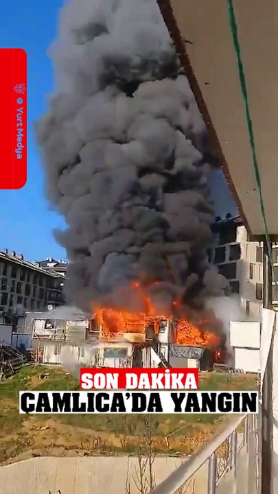 #sondakika İstanbul Çamlıca'da Konteynerde Yangın Çıktı #çamlıca #yangın #istanbul