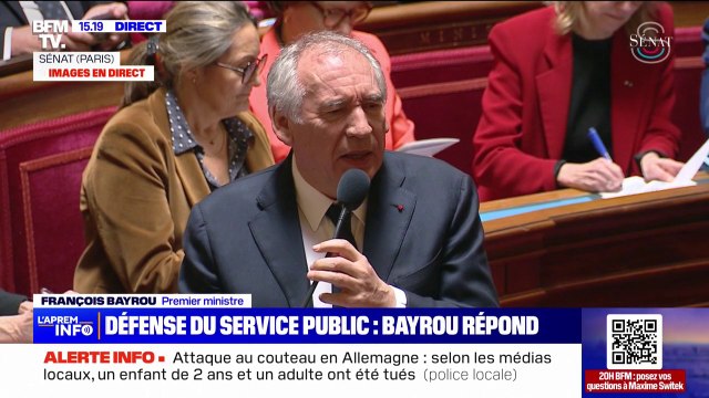 Budget: François Bayrou défend les efforts que nous avons faits pour les services publics