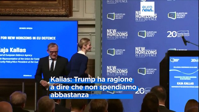 Kallas: l'Ue deve spendere più dell'1 per cento del Pil per la difesa per prepararsi al peggio