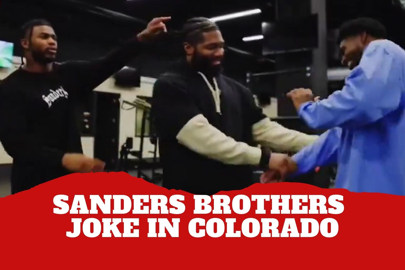 Brotherly fun! Shedeur and Shilo Sanders joke during Colorado visit ...