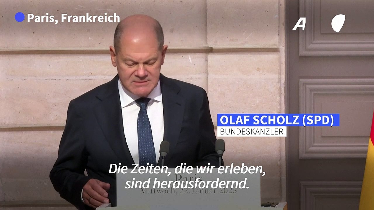 Scholz in Paris: 'Trump wird eine Herausforderung'