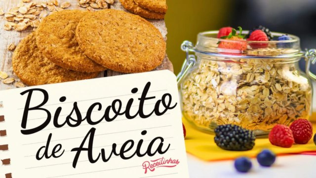 RECEITA CASEIRA SAUDÁVEL DE BISCOITO DE AVEIA (RICO EM FIBRAS) _ RECEITINHAS