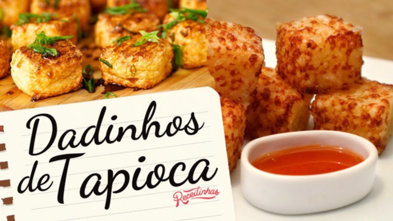 DADINHOS DE TAPIOCA (PETISCO RÁPIDO E FÁCIL COM 4 INGREDIENTES) _ RECEITINHAS