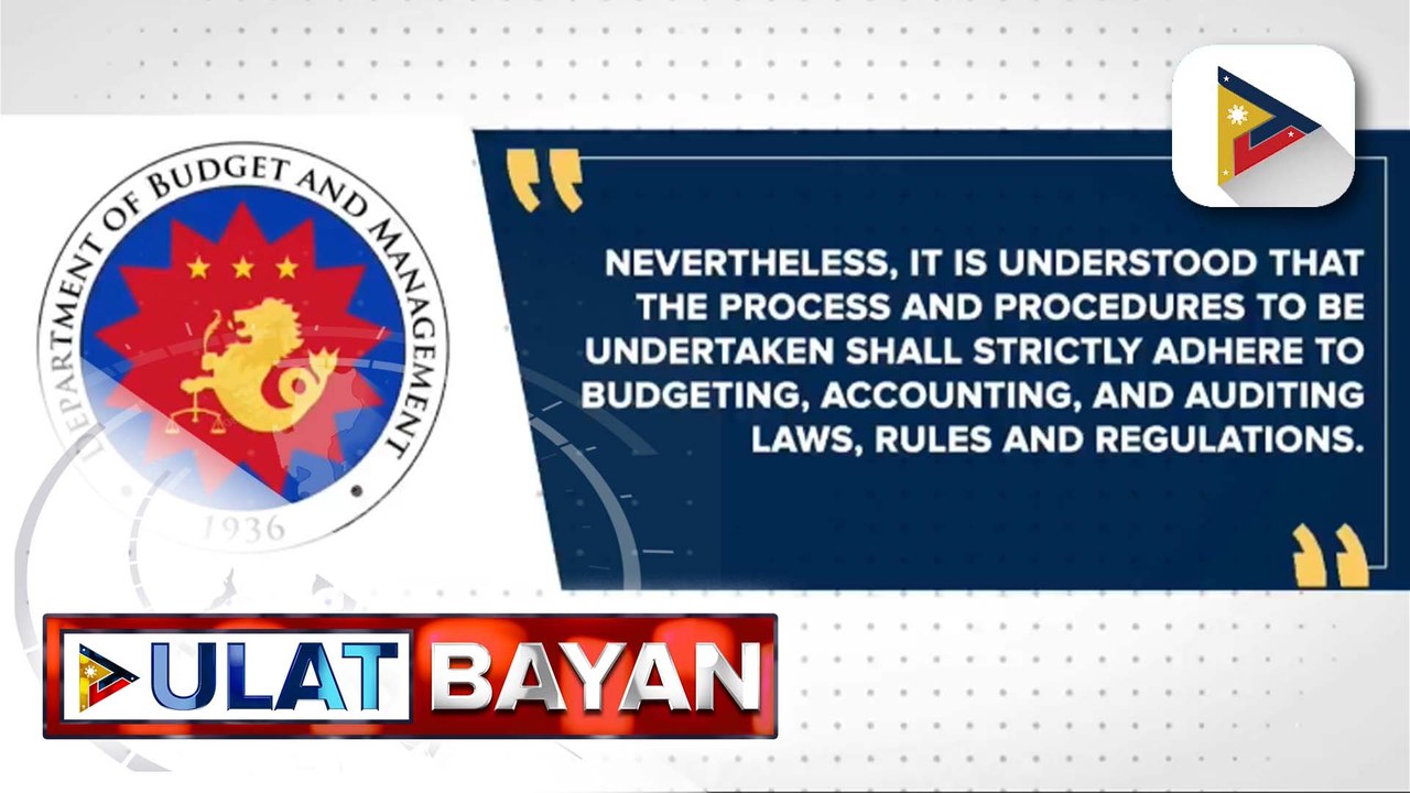 PBBM, pinasisiguro sa DBM na sapat ang pondo para sa mga programa at proyekto ng pamahalaan