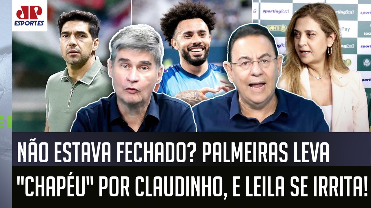"A Leila Pereira FICOU INDIGNADA! Pra mim, o que o Claudinho FEZ com o Palmeiras foi..." VEJA DEBATE