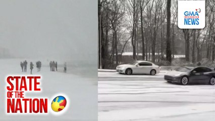 Ilang bahagi ng U.S. Gulf Coast na karaniwang 'di tinatamaan ng snow, nakaranas ng snowstorm | SONA