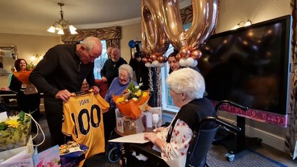 100-year-old Joan gets special party hosted by Wolves legend Steve Bull