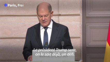 Olaf Scholz voit la présidence Trump comme "un défi" pour l'Europe