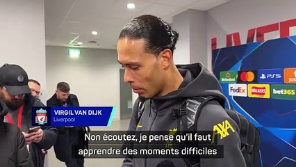 Van Dijk : “L'année dernière doit nous rendre meilleur”