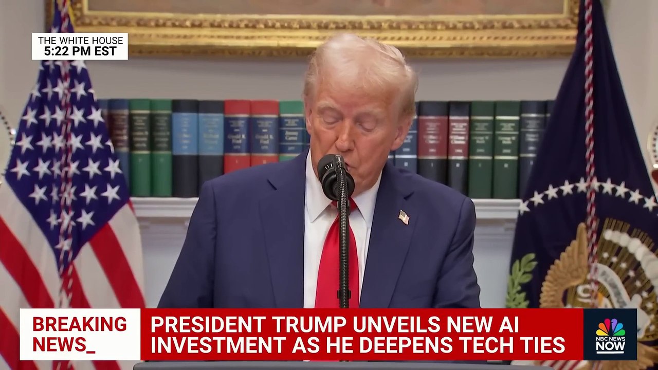 Trump announces _Stargate_ AI infrastructure project with _colossal data centers_(1080P_HD)