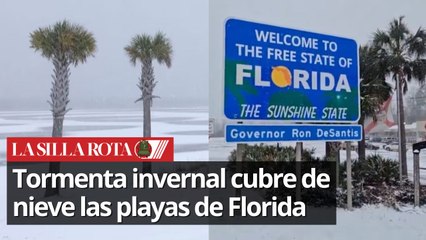 Florida bajo nieve: Residentes asombrados por histórica nevada en el Estado