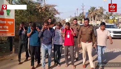भिलाई में अपहरण केस पर खुलासा, 6 आरोपी गिरफ्तार, पुलिस ने निकाला जुलूस