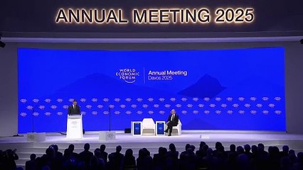 Sánchez ofrece un discurso en el Foro de Davos