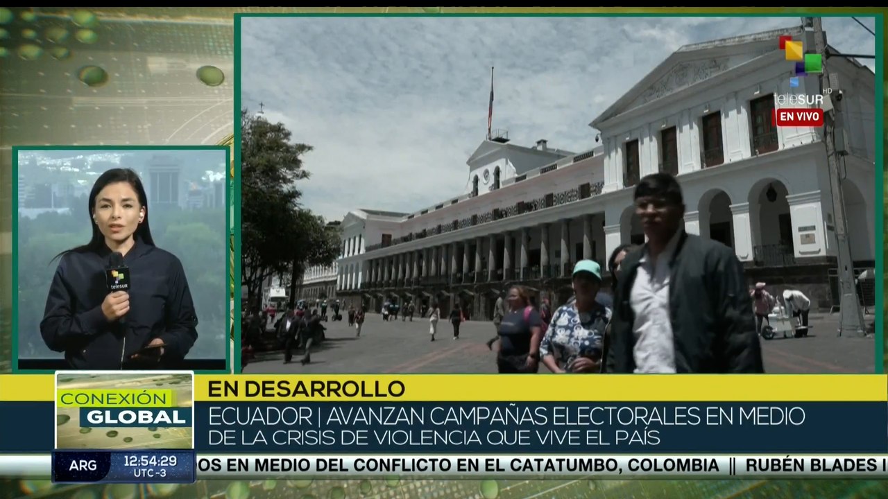 Ecuador desarrolla campañas electorales en medio de una crisis por violencia