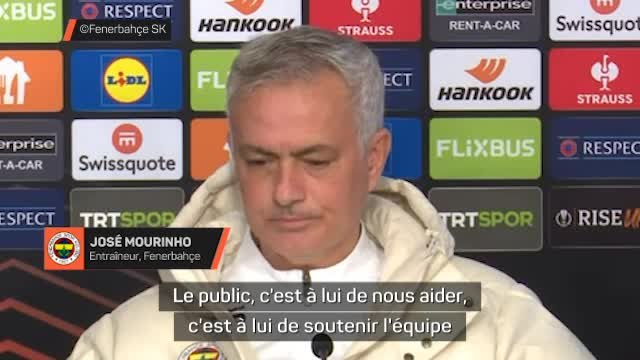 Fenerbahçe - Avec 10 blessés, Mourinho veut le soutien des fans contre Lyon, un adversaire très difficile