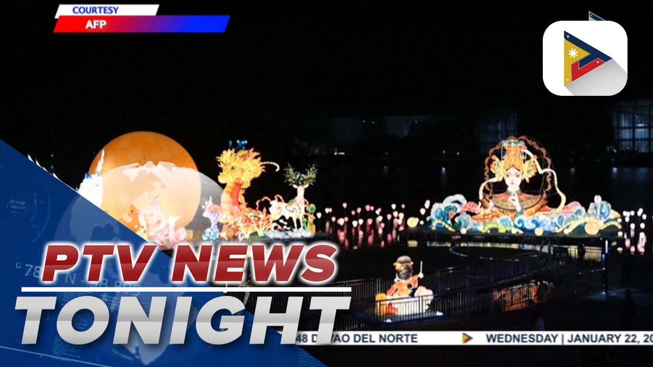 Lanterns light up Southern Chinese City ahead of Lunar New Year