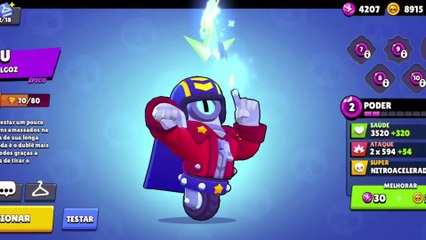 Pique - Gema Fliperama de Cristal com o personagem Stu, Brawl Stars, Gameplay.