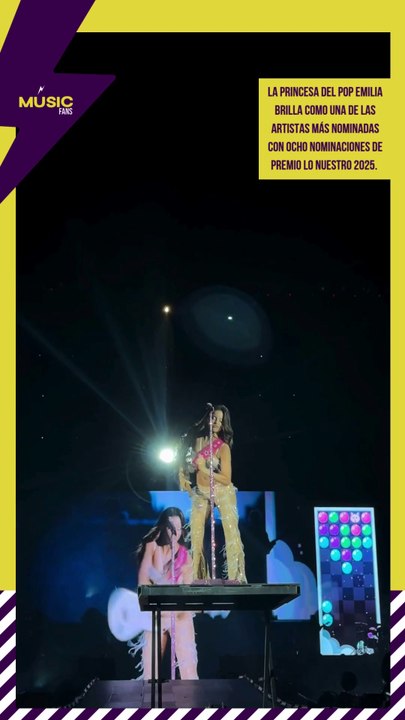 EMILIA BRILLA COMO UNA DE LAS ARTISTAS MÁS NOMINADAS CON OCHO NOMINACIONES DE PREMIO LO NUESTRO 2025