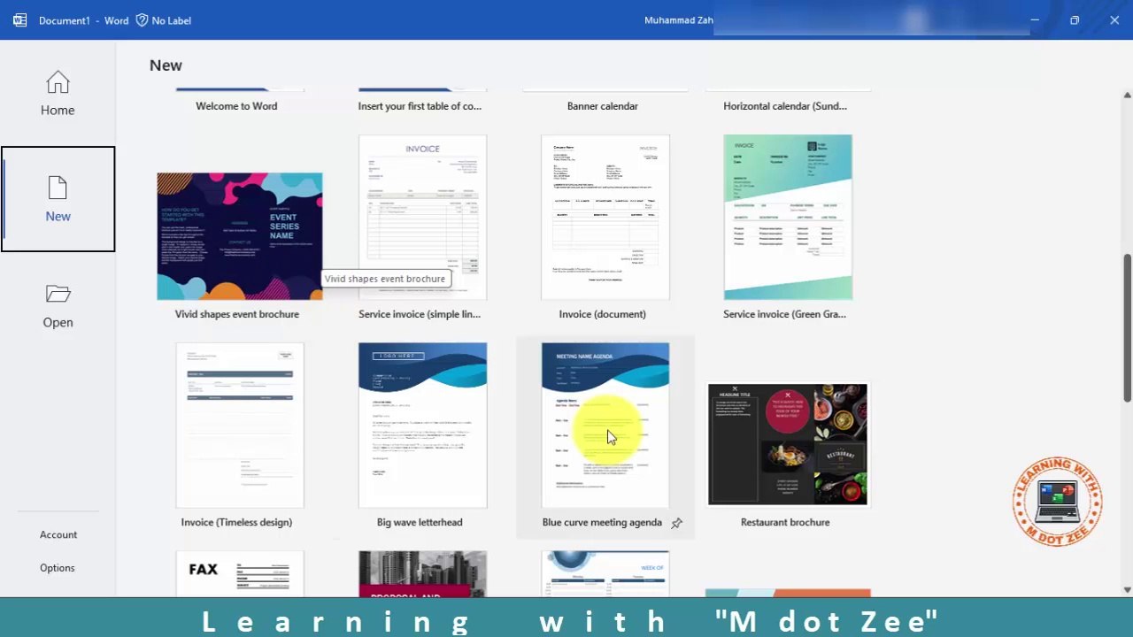 Templates in MS Word | Microsoft Word Tutorial | LECTURE # 26 | Learning with M dot Zee