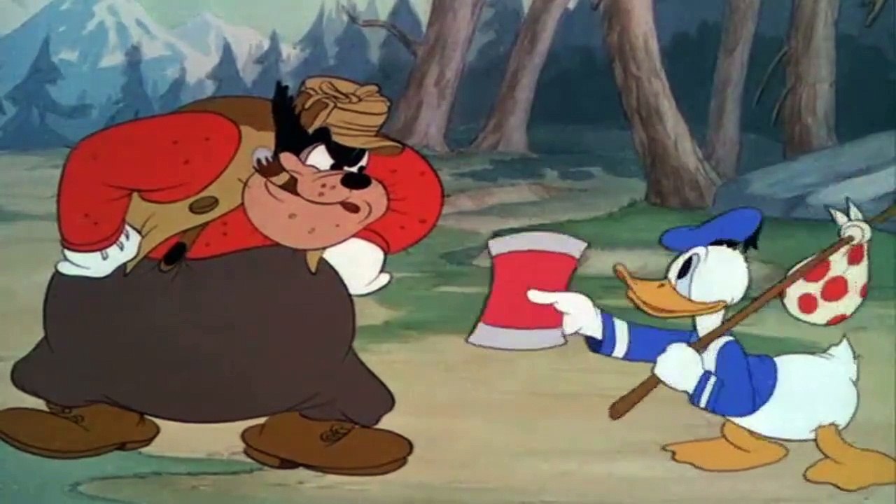 Donald Duck Cartoons 22 - Timber 1941 | When Donald work as a Timber jack with Pete