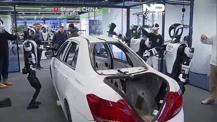 China revela a primeira base de treino de robôs humanóides em Xangai