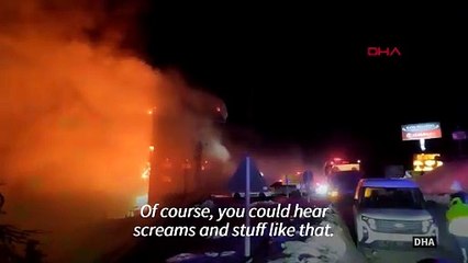 'You could hear screams' say witnesses of deadly Turkey hotel fire