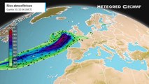 Entre quinta-feira e segunda-feira, deverão aproximar-se dois rios atmosféricos, um dos quais associados à depressão Éowyn, a atingir Portugal Continental