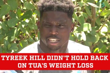 Tyreek Hill publicly teases Tua Tagovailoa about using Ozempic after dramatic weight loss