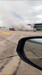 Susto en el aeropuerto de Jujuy: humo cerca de un avión
