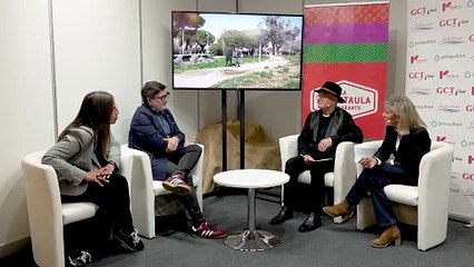 Lluís Mijoler, alcalde d' El Prat, Imma Pérez i Francisco Mariano de la Fundació Rubicatus