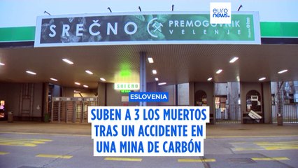 Suben a 3 los muertos tras un accidente en una mina de carbón en Eslovenia