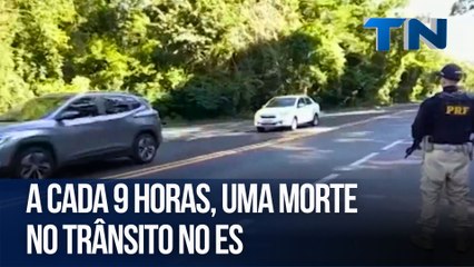 A cada 9 horas, uma morte no trânsito no ES