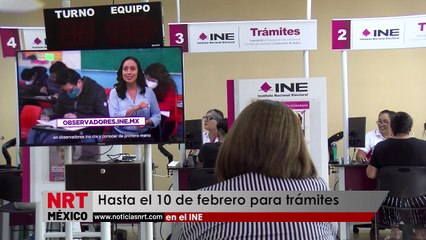 Hasta el 10 de febrero para trámites en el INE