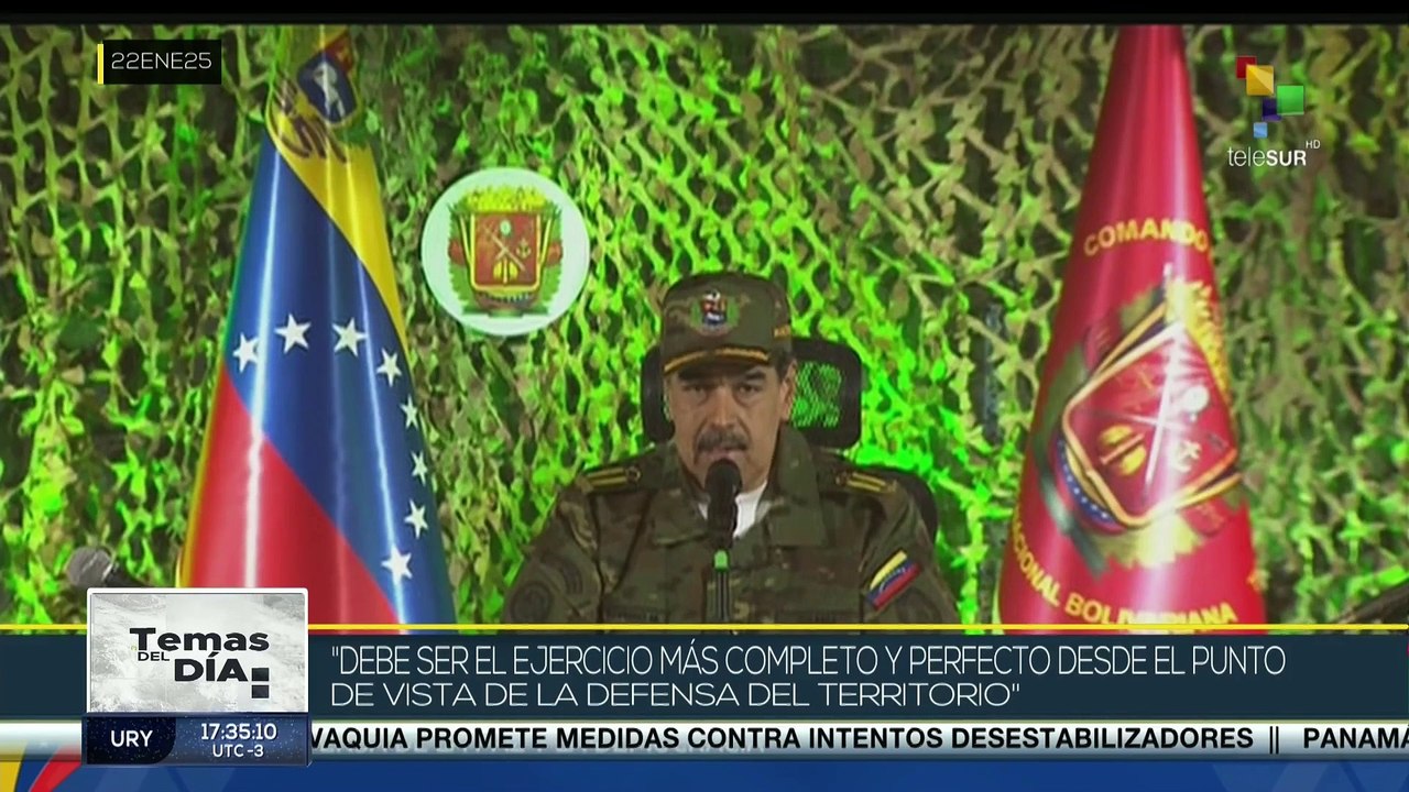Temas del Día 22-01: Pdte. Maduro lideró el inicio del ejercicio "Escudo Bolivariano 2025"