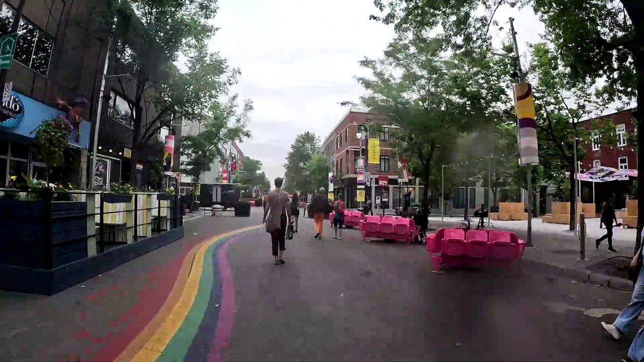 Time Lapse - St-Catherine Street from St-Laurent to Poupart
