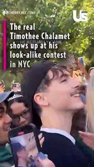 Timothée Chalamet Surprises Fans at NYC Lookalike Contest in Washington Square Park
