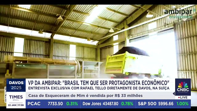 Rafael Tello, VP da Ambipar, em Davos: Brasil tem que ser protagonista econômico