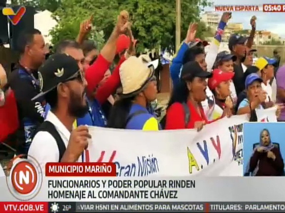 Nueva Esparta | Habitantes y funcionarios realizan homenaje al comandante de la patria Hugo Chávez